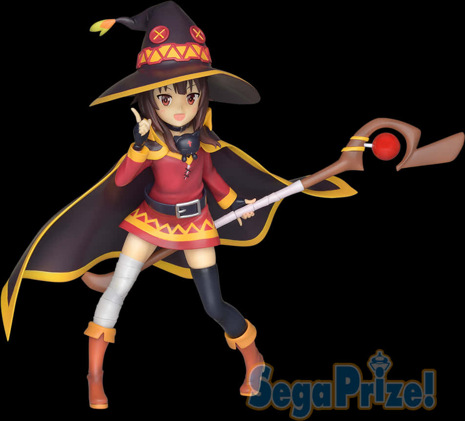 Megumin Anime Figure S E G A Prize PNG Image