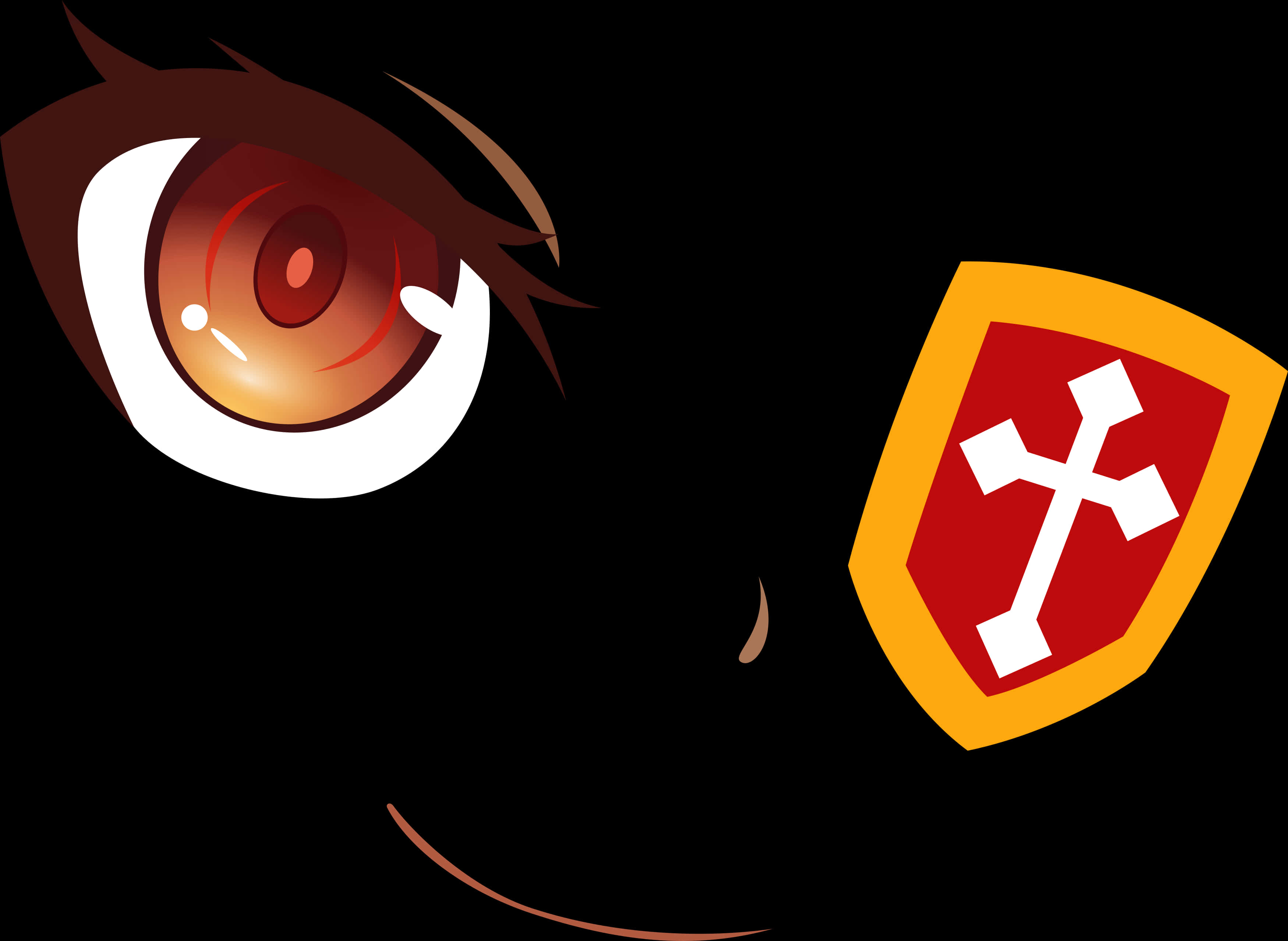 Megumin Eyeand Badge Graphic PNG Image