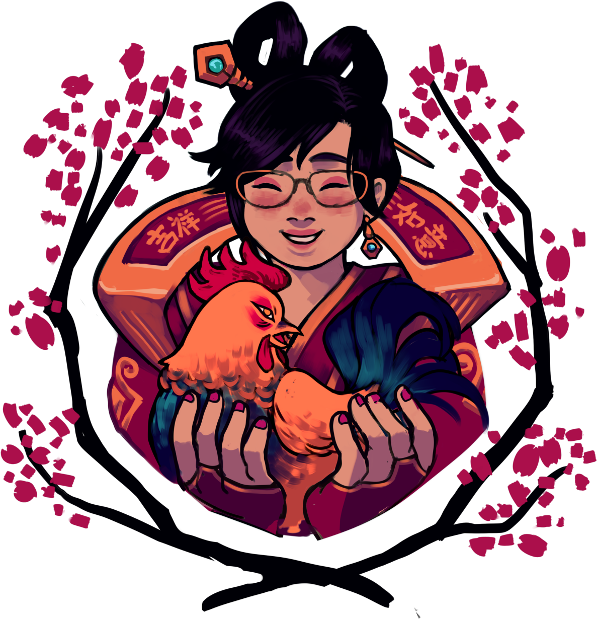 Mei Overwatch Chinese New Year Celebration PNG Image