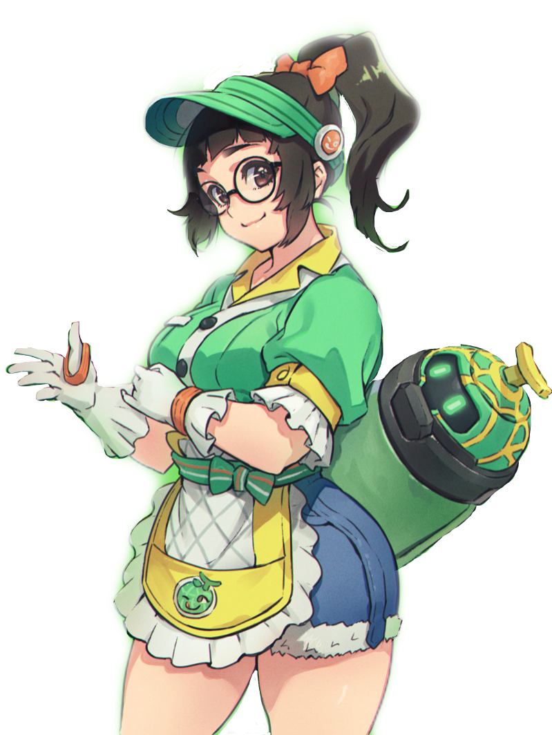 Mei Overwatch Green Outfit PNG Image