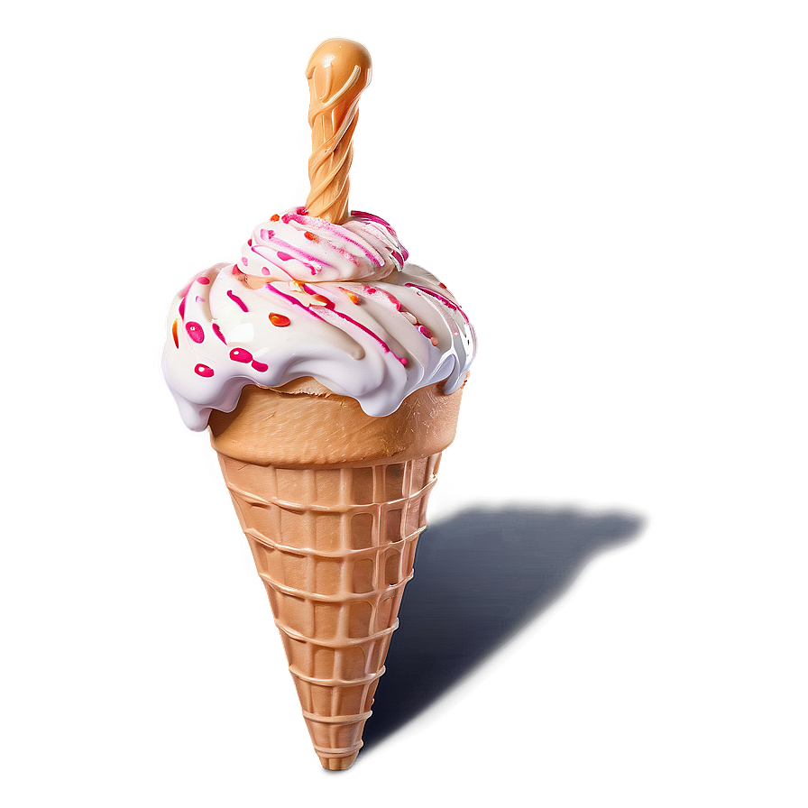 Melting Ice Cream Cone Png 67 PNG Image