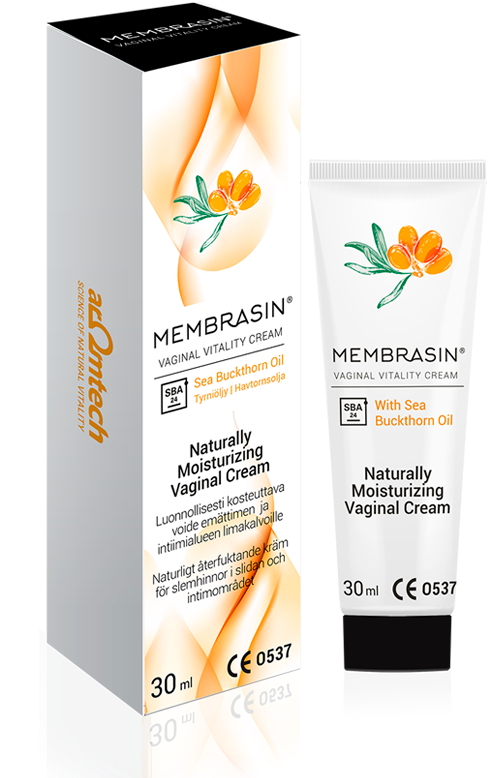 Membrasin Vaginal Vitality Cream Packaging PNG Image