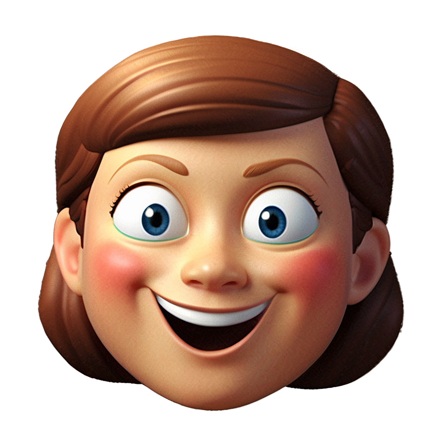 Memoji Smiling Face Png Hvl32 PNG Image