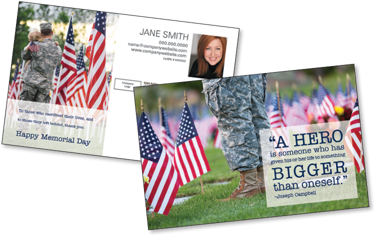 Memorial Day Tribute Cards PNG Image