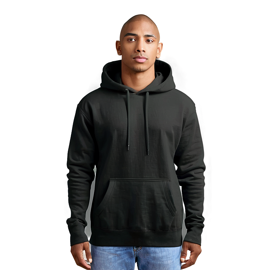 Men's Black Hoodie Png Ovn PNG Image