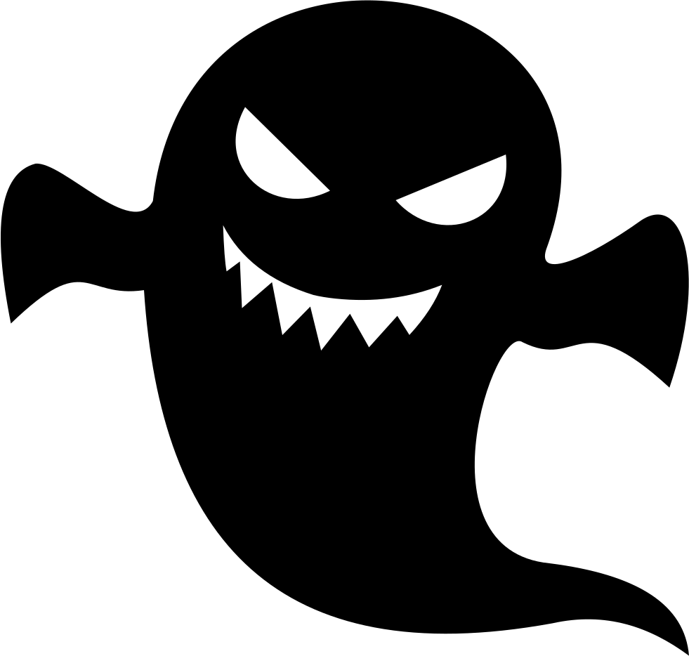 Menacing Ghost Silhouette PNG Image