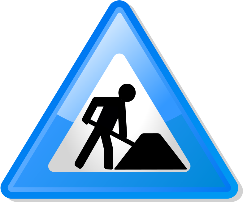 Menat Work Traffic Sign PNG Image