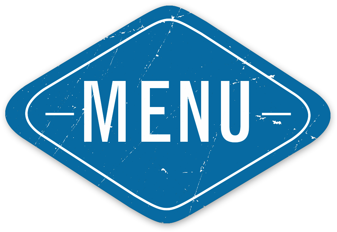 Menu Sign Blue Background PNG Image