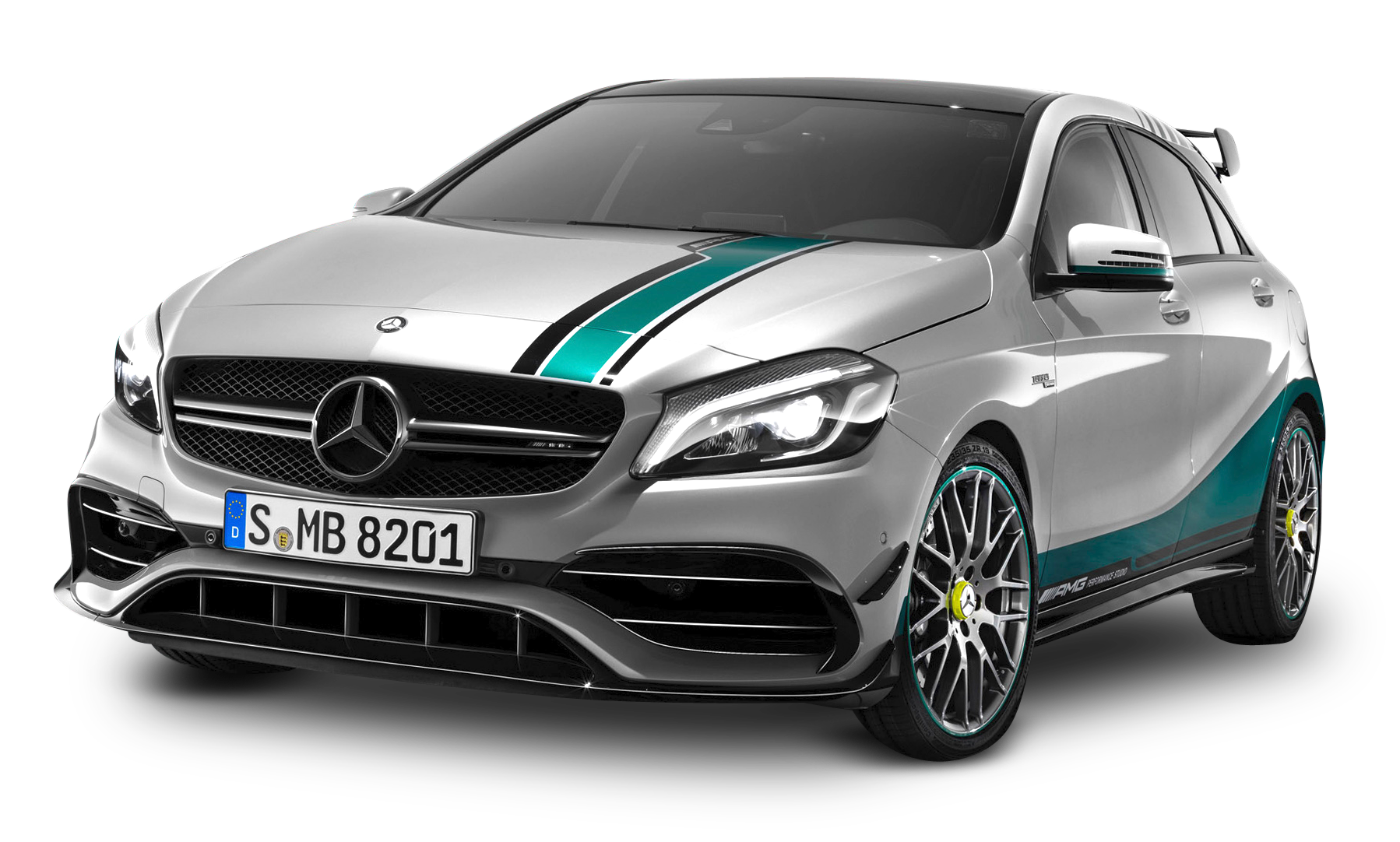 Mercedes A M G A45 Side View PNG Image