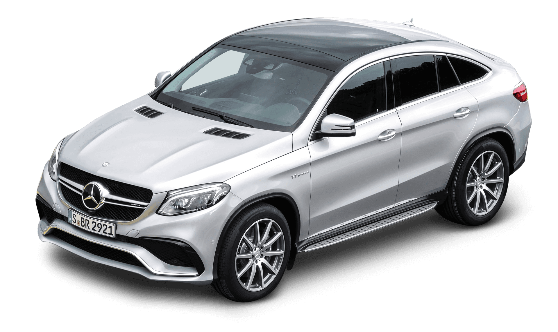 Mercedes Benz G L E Coupe Silver PNG Image