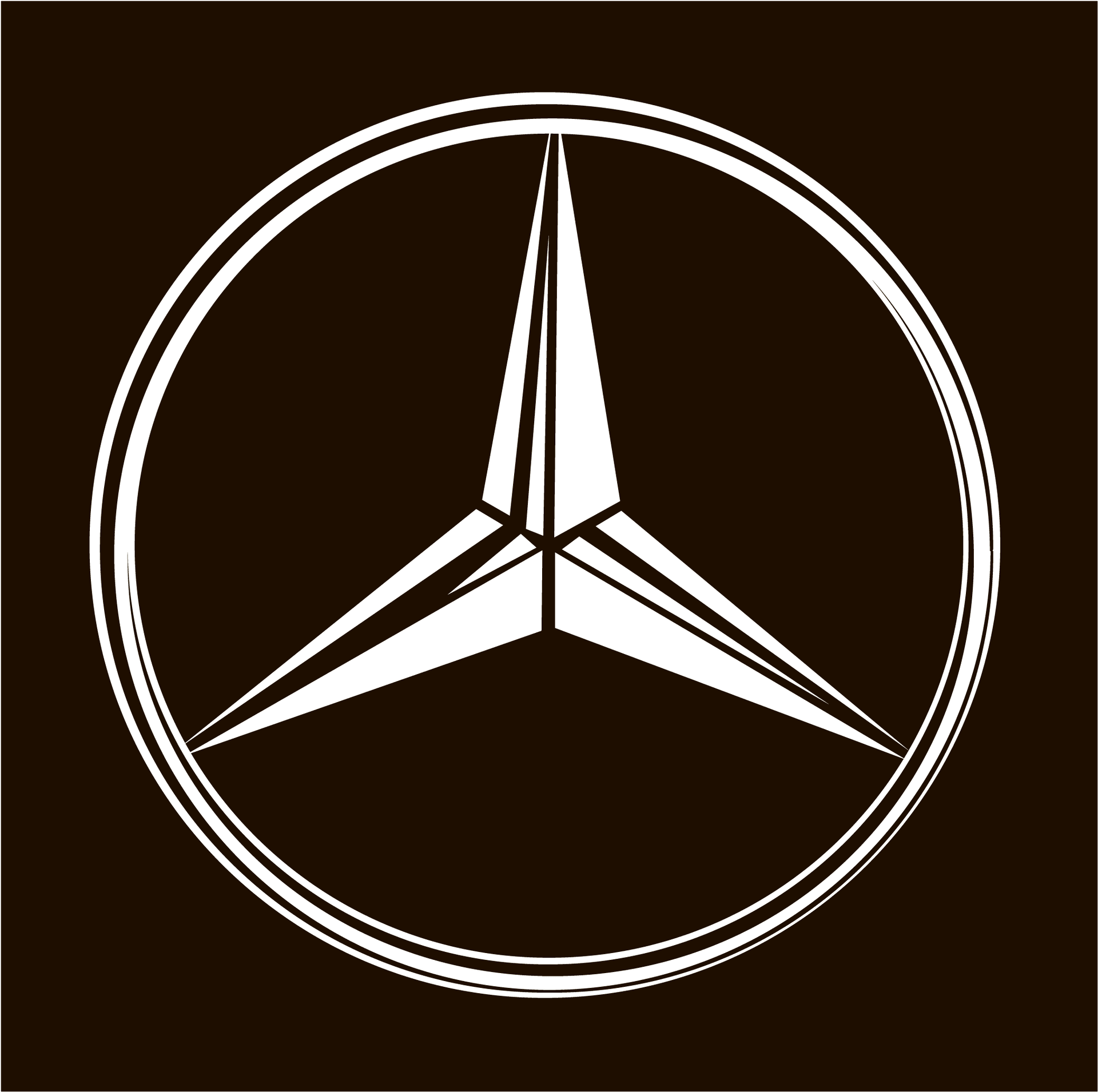 Mercedes Benz Logo Silhouette PNG Image