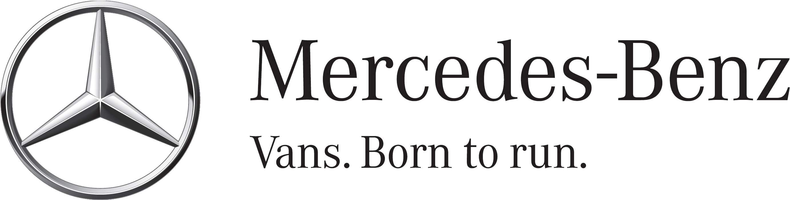 Mercedes Benz Vans Bornto Run Logo PNG Image