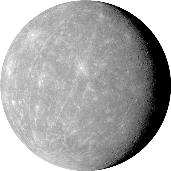 Mercury Planet Surface Texture PNG Image