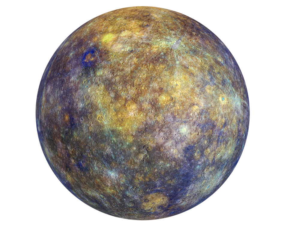 Mercury Planet Surface Texture PNG Image