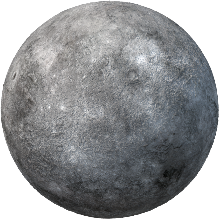 Mercury Planet Surface Texture PNG Image