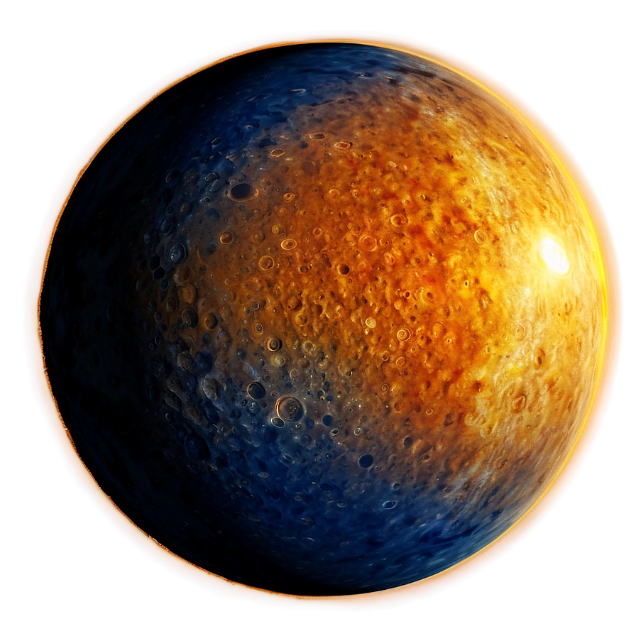 Mercury Planet With Sun Flare Png Uwq10 PNG Image