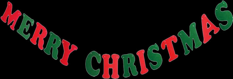 Merry Christmas Banner Decoration PNG Image