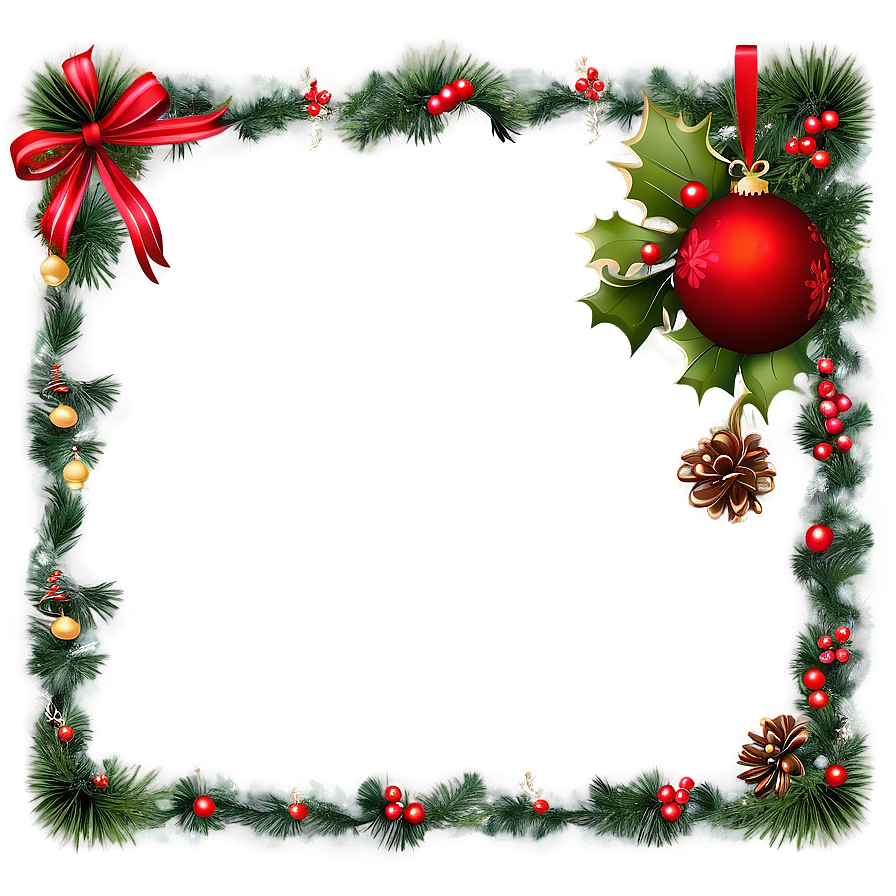 Merry Christmas Border Png 72 PNG Image