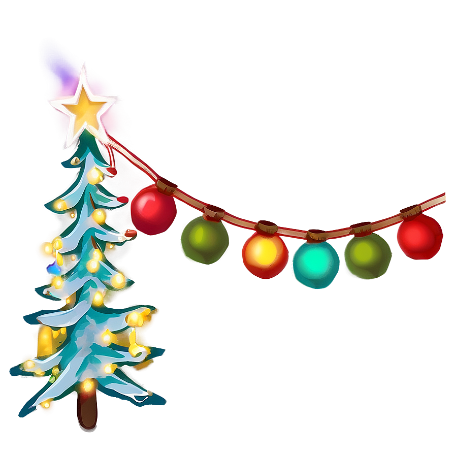 Merry Christmas Lights Png Tfi PNG Image