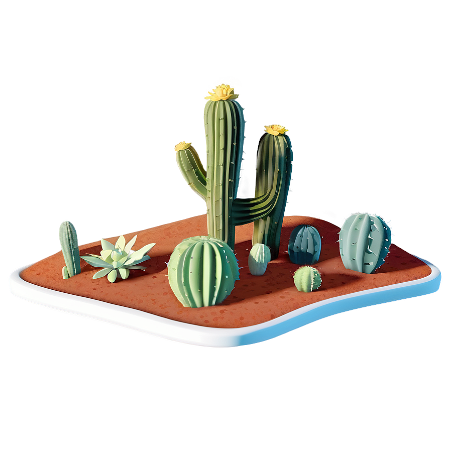 Mesa With Cacti Png Lfi PNG Image