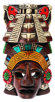 Mesoamerican_ Pyramid_ Mask_ Artifact PNG Image