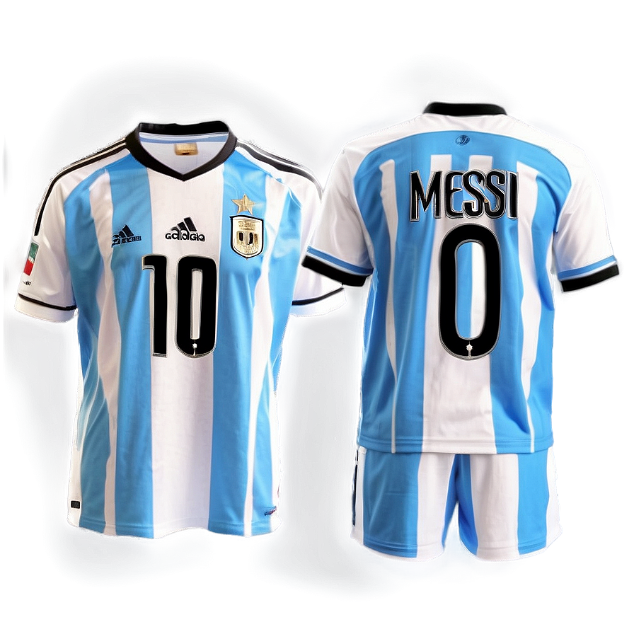 Messi Argentina Jersey Png Ebl5 PNG Image