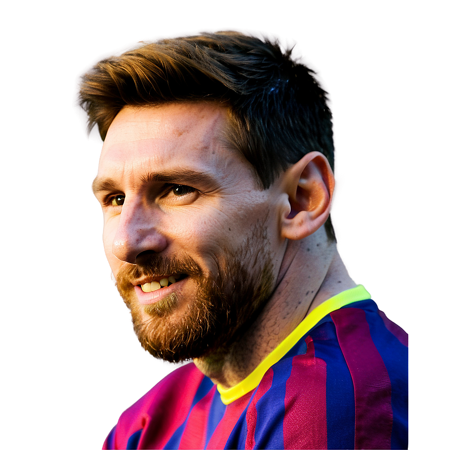 Messi Close-up Smiling Png 05032024 PNG Image