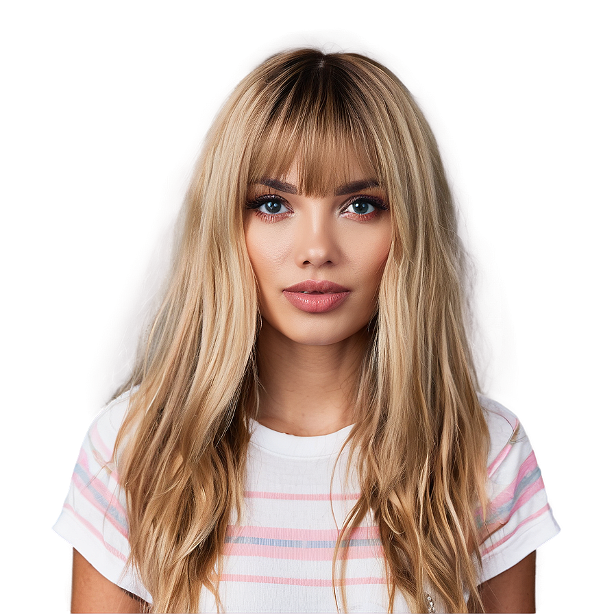 Messy Blonde Bangs Png Ykj76 PNG Image