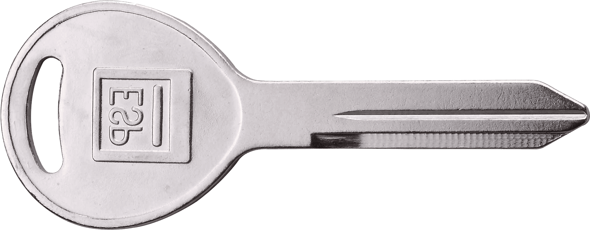 Metal Car Key Side View PNG Image