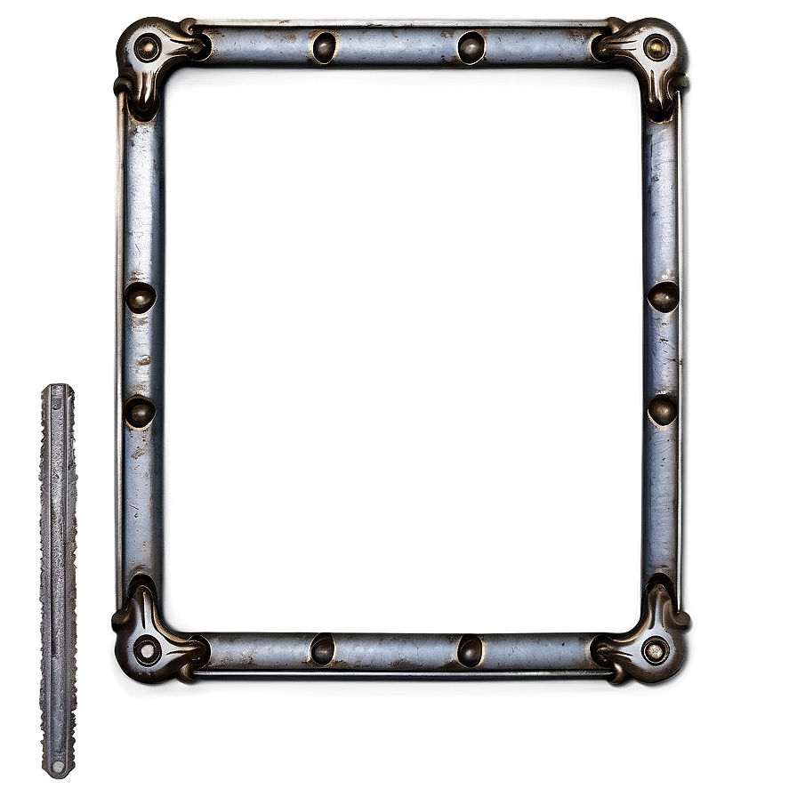 Metal Edge Photo Border Png Qth2 PNG Image