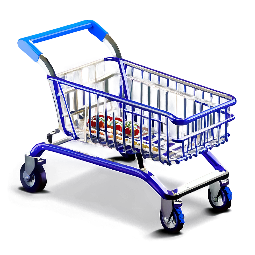 Metal Grocery Cart Png Pia46 PNG Image