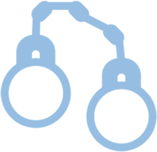 Metal Handcuffs Icon PNG Image