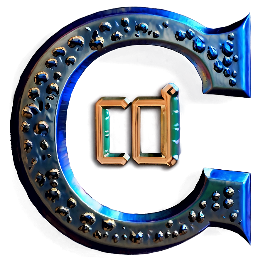 Metal Letter C Png Rup PNG Image