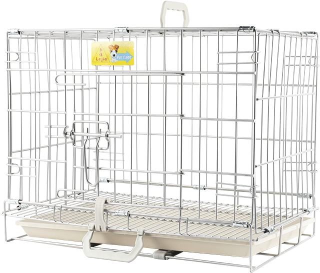 Metal Pet Cagewith Tray PNG Image