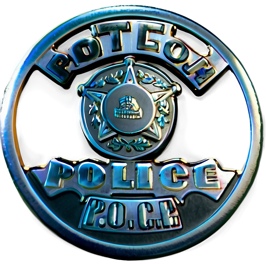 Metal Police Badge Design Png Ydh65 PNG Image