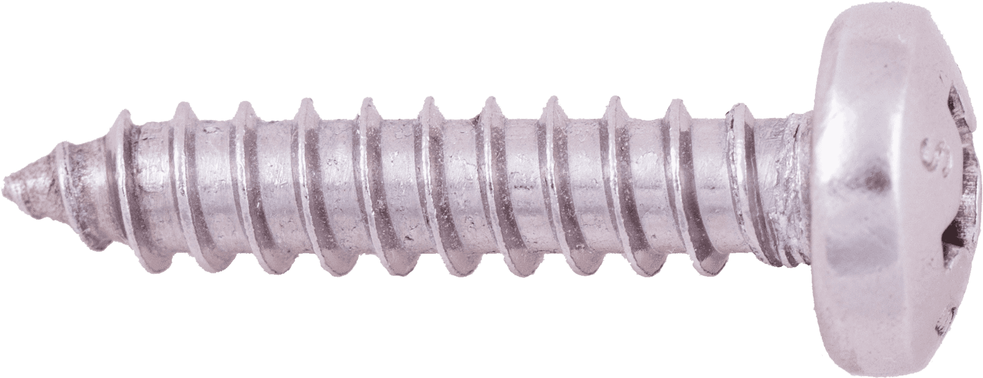 Metal Screwwith Flat Head PNG Image