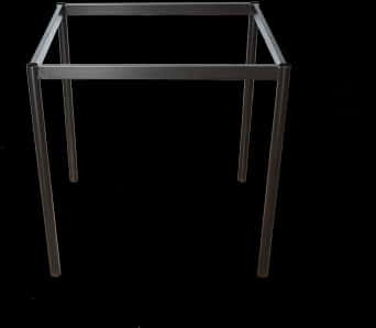 Metal Table Frame Structure PNG Image