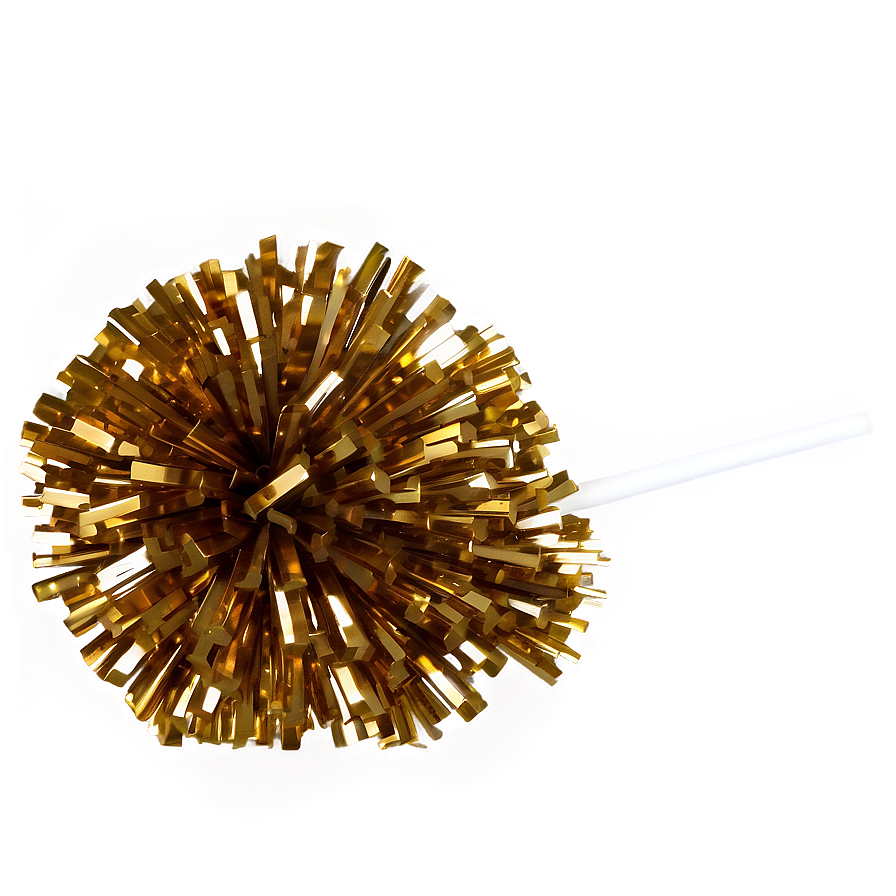 Metallic Cheer Pom Poms Png 06282024 PNG Image