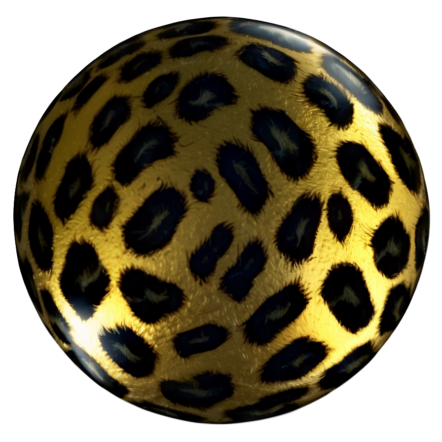 Metallic Leopard Print Png Yyi PNG Image