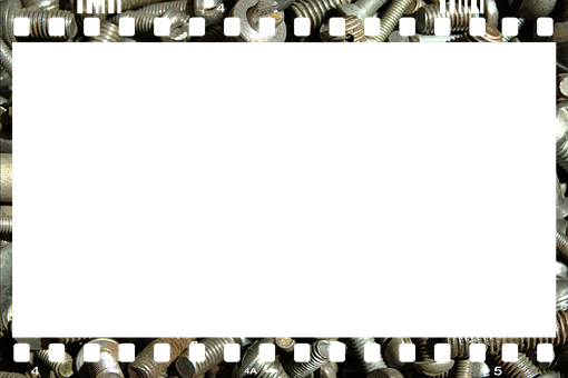 Metallic Parts Frame Background PNG Image