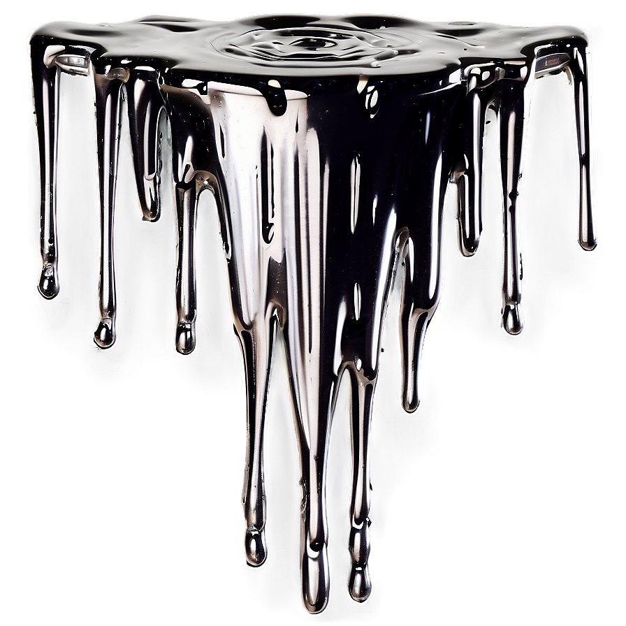 Metallic Spray Paint Drip Png 96 PNG Image