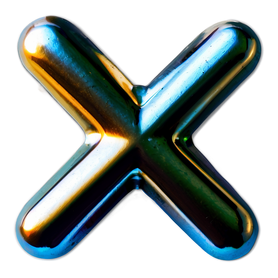 Metallic X Mark Png Xkr PNG Image