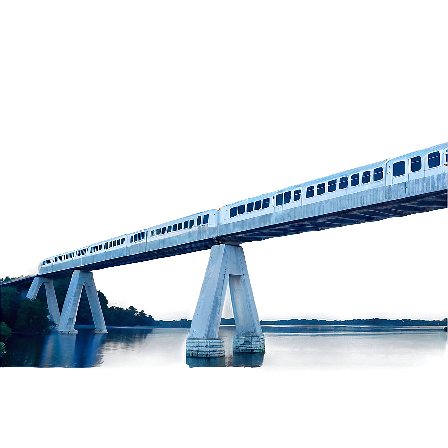 Metro Rail Bridge Png Qth PNG Image