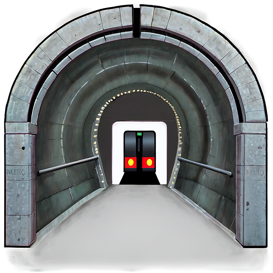 Metro Tunnel Entrance Png 06252024 PNG Image