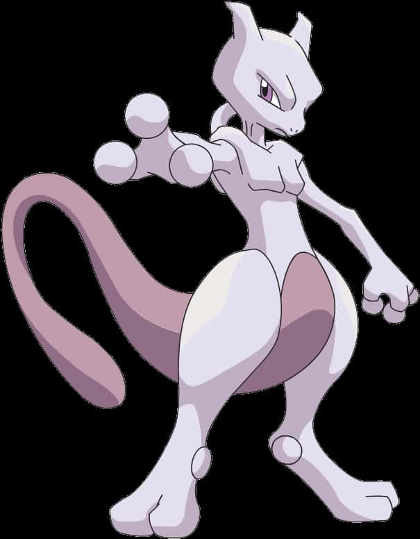 Mewtwo Pokemon Character PNG Image