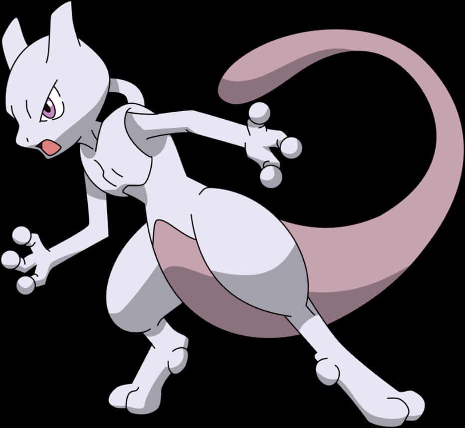 Mewtwo Pokemon Character PNG Image