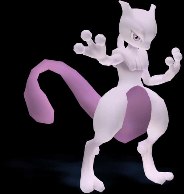 Mewtwo Power Stance PNG Image