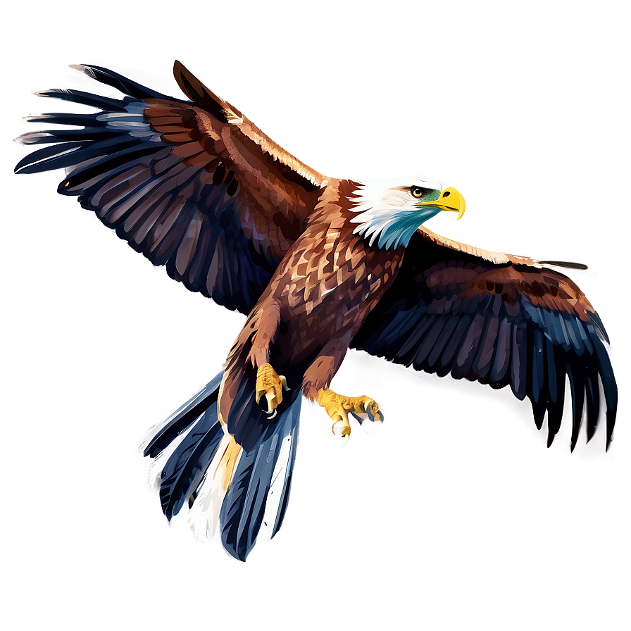 Mexican Eagle Watercolor Png Thi PNG Image