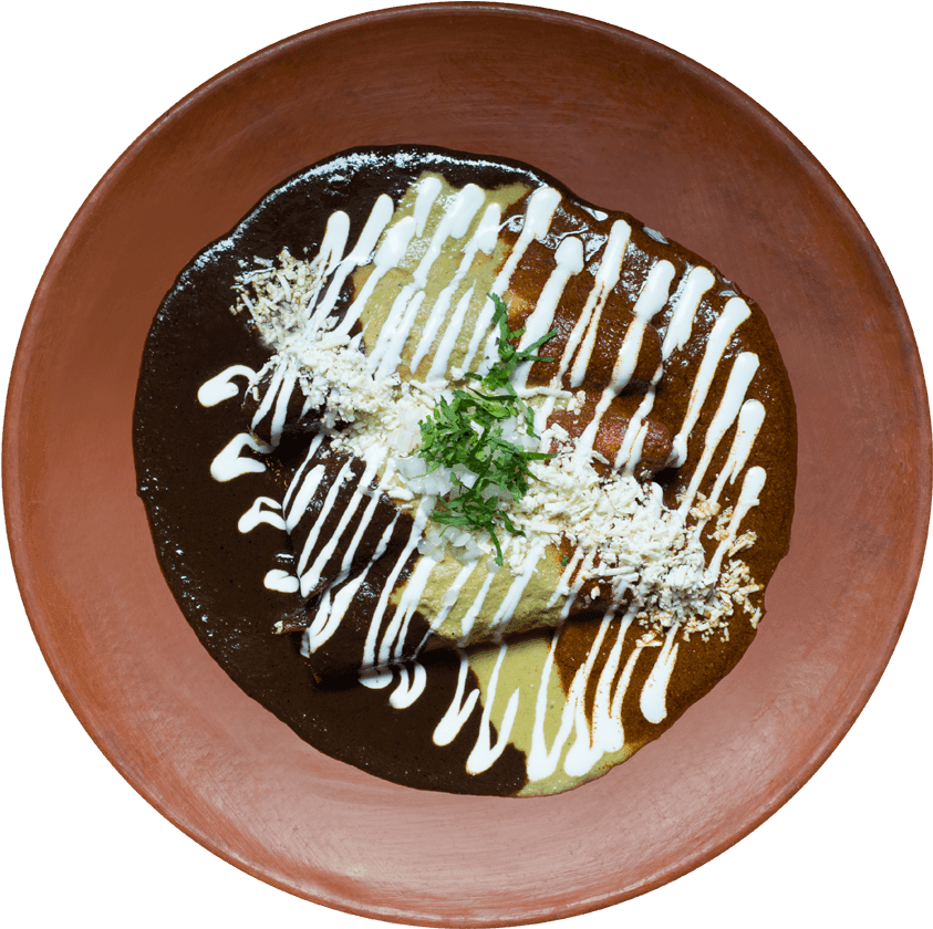 Mexican Enchiladasin Mole Sauce PNG Image