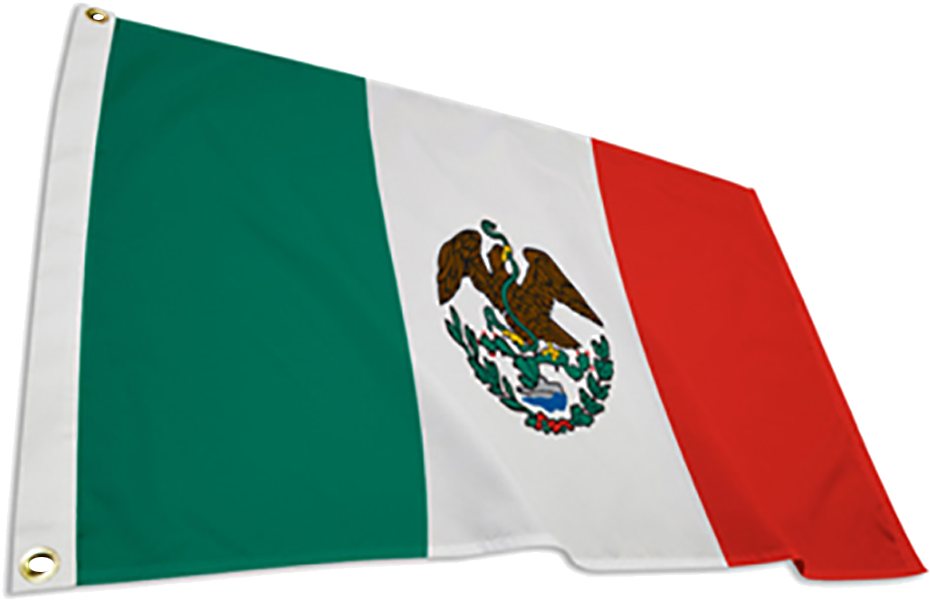 Mexican Flag Waving PNG Image